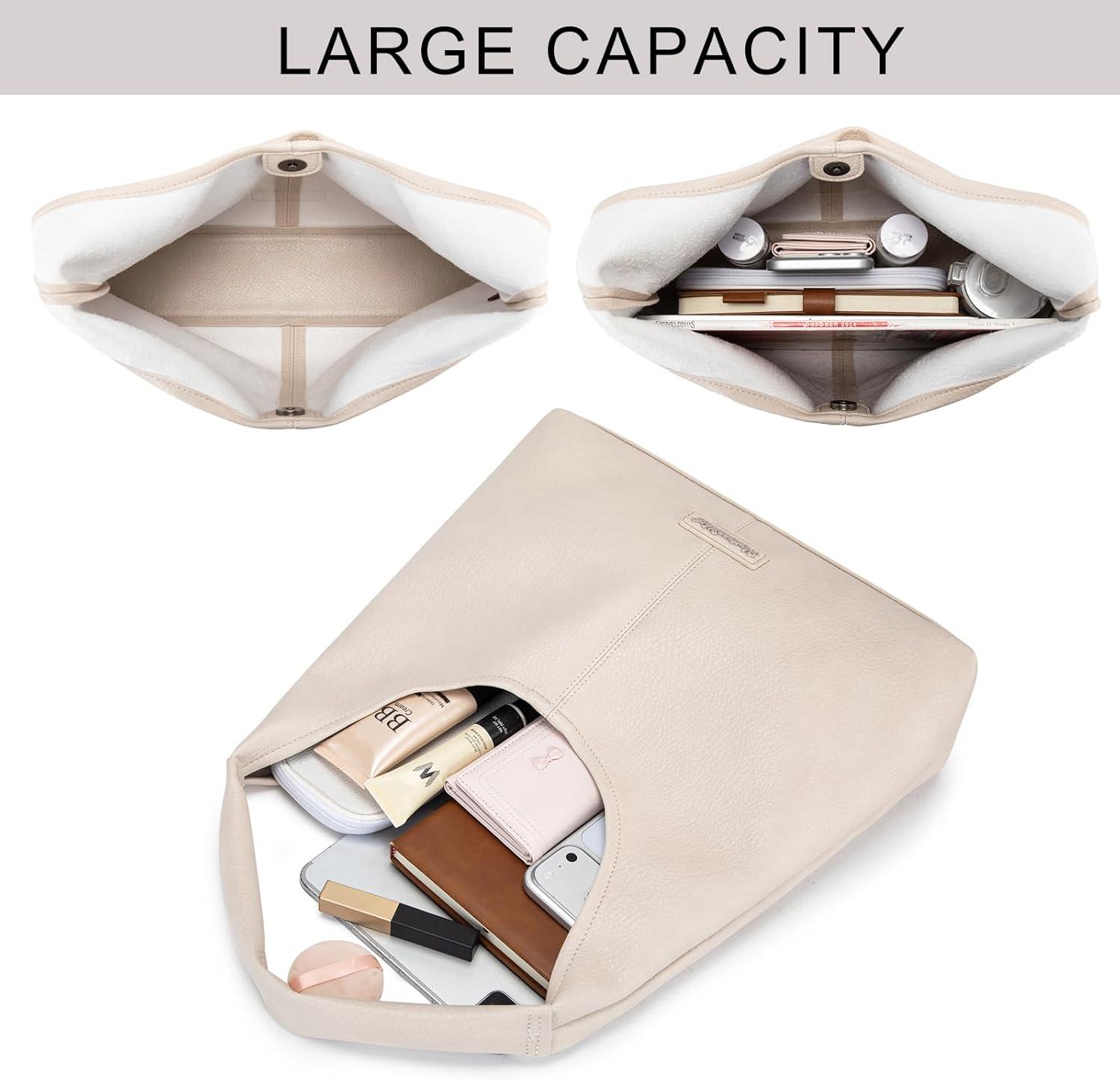 imageMontana West Hobo Bag Purses for Women Slouchy Soft Shoulder Handbags Tote with PouchKhaki