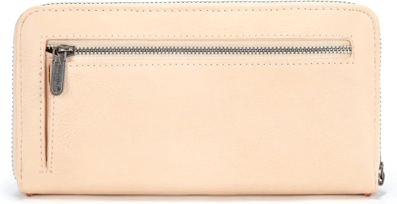 imageMontana West Wrangler Wristlet Wallets for Women Clutch Purse Retro Western Style Card Holder with RFID WG449W130TNTan