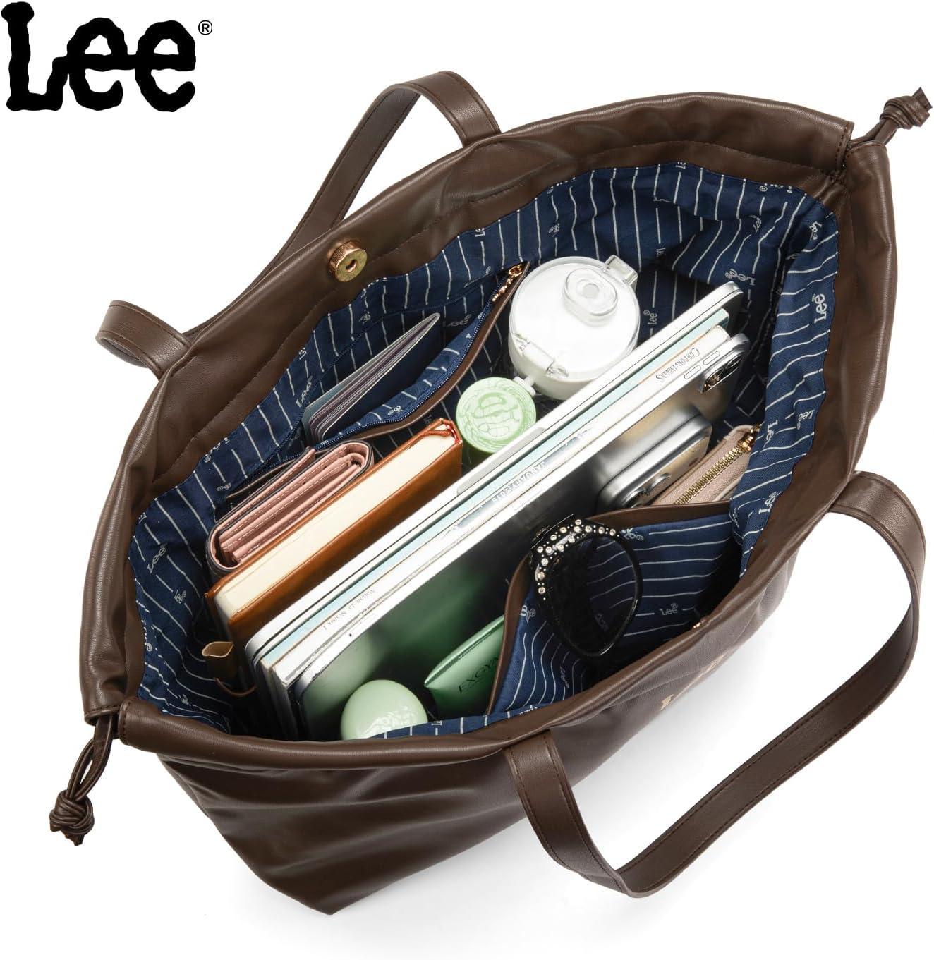 imageMONTANA WEST x Lee Drawstring Crossbody Bag for Women PU Leather Small Vintage Dustbag Style Shoulder Bag PurseCoffee