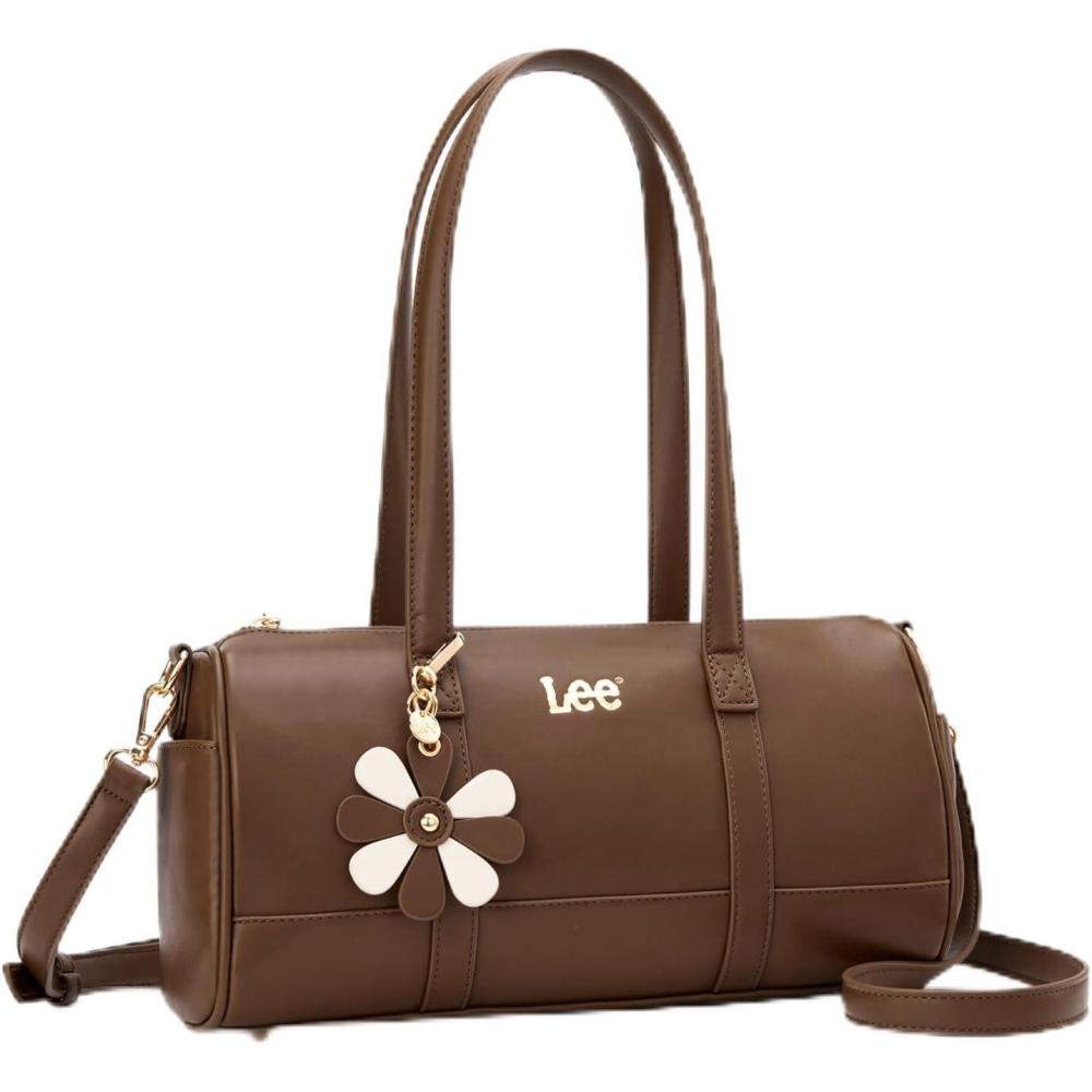 imageMontana West x Lee Shoulder Bag Vintage Womens Shoulder Handbags Satchel Bag for Work Travel Daily UseCoffee