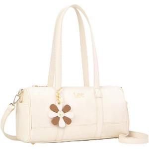 Montana West x Lee Shoulder Bag Vintage Women’s Shoulder Handbags, Satchel Bag for Work Travel Daily Use(Beige)