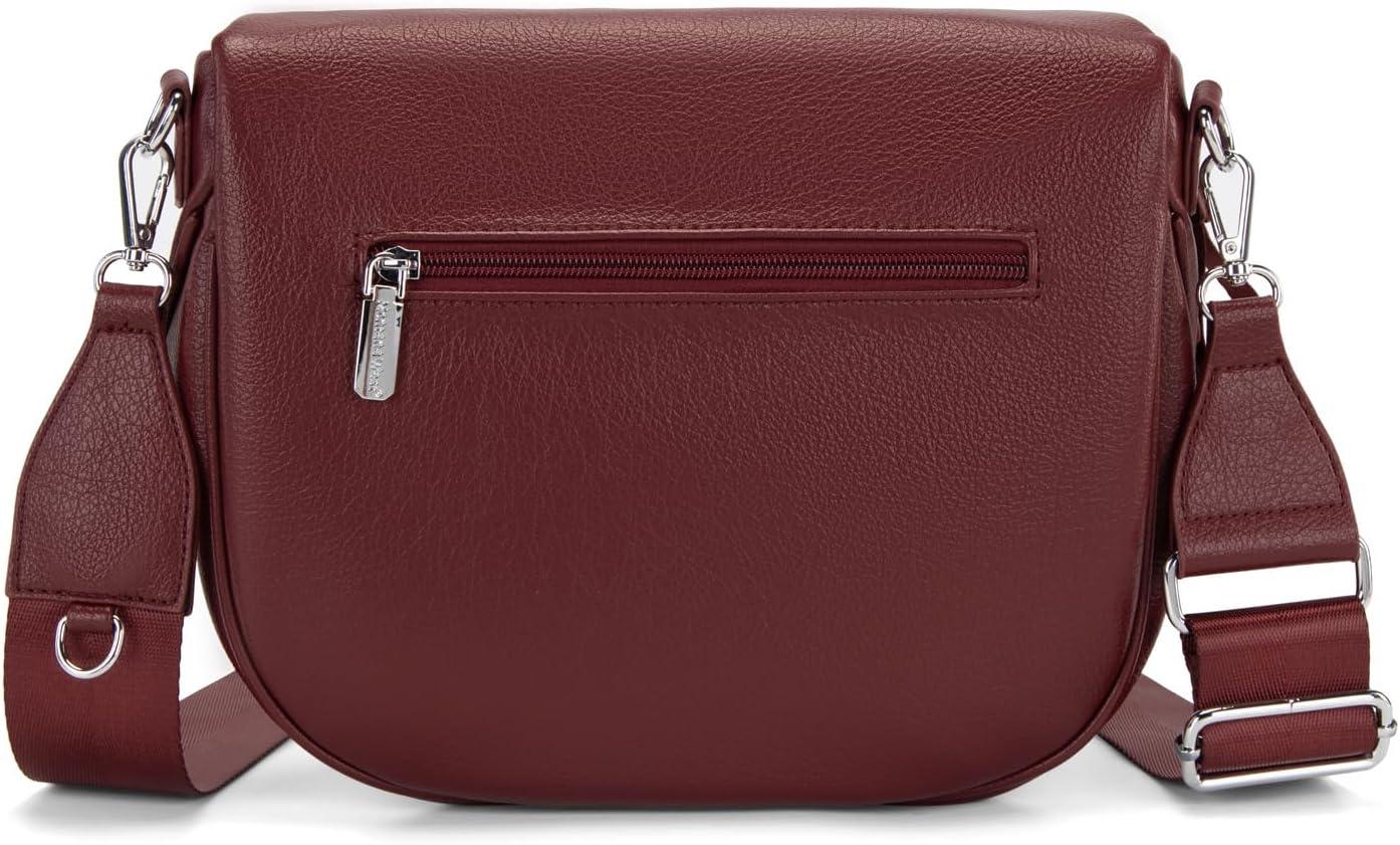 imageMontana West Crossbody Bags for Women Large Bum Bag Sling Belt Purse Fanny Packs with Adjustable Wide Strapburgundy