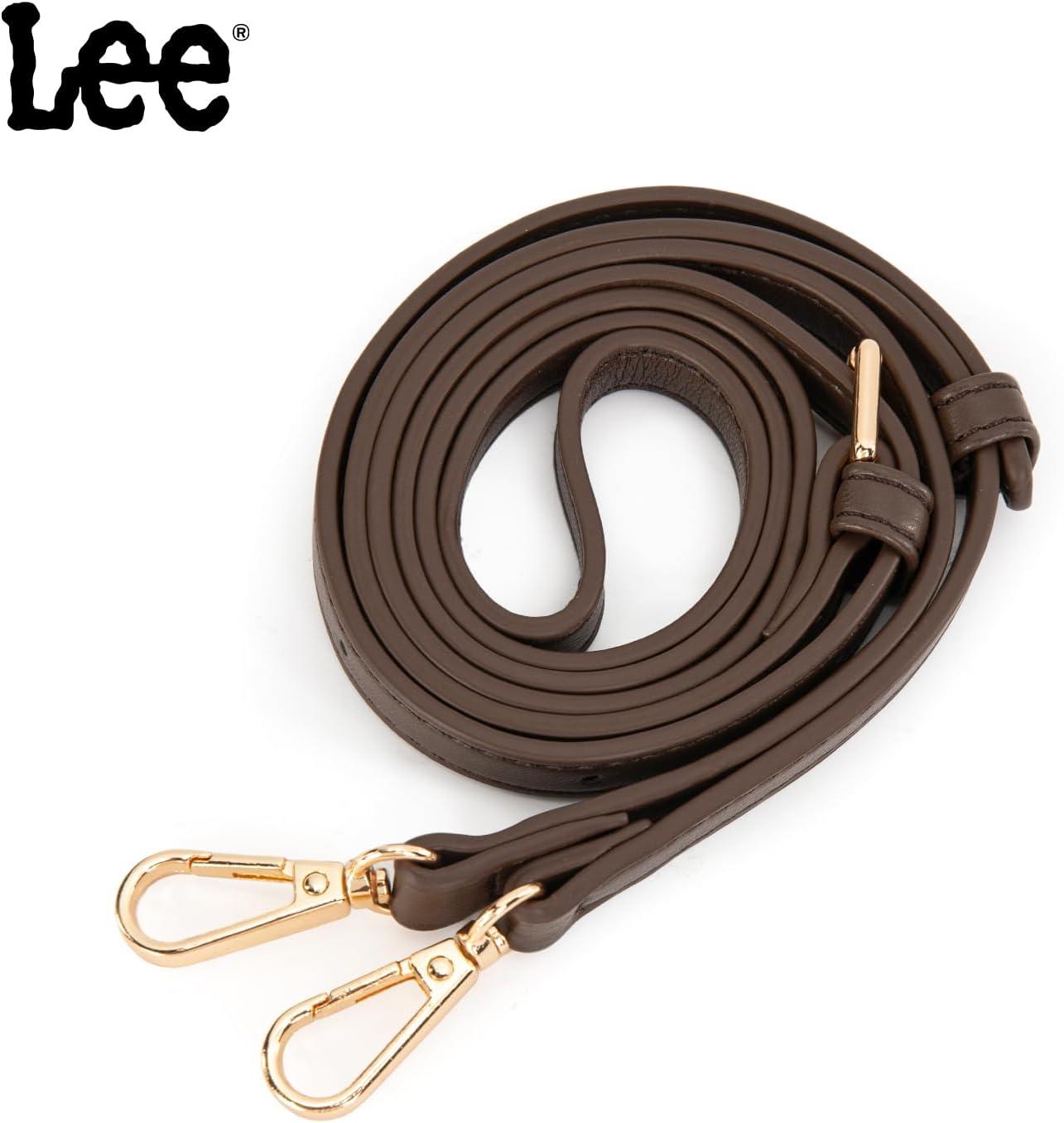 imageLEE Crossbody Bags for WomenLeather Bucket Bag with Detachable Strap Water Resistant Small Lightweight Bag for Work TravelCoffee