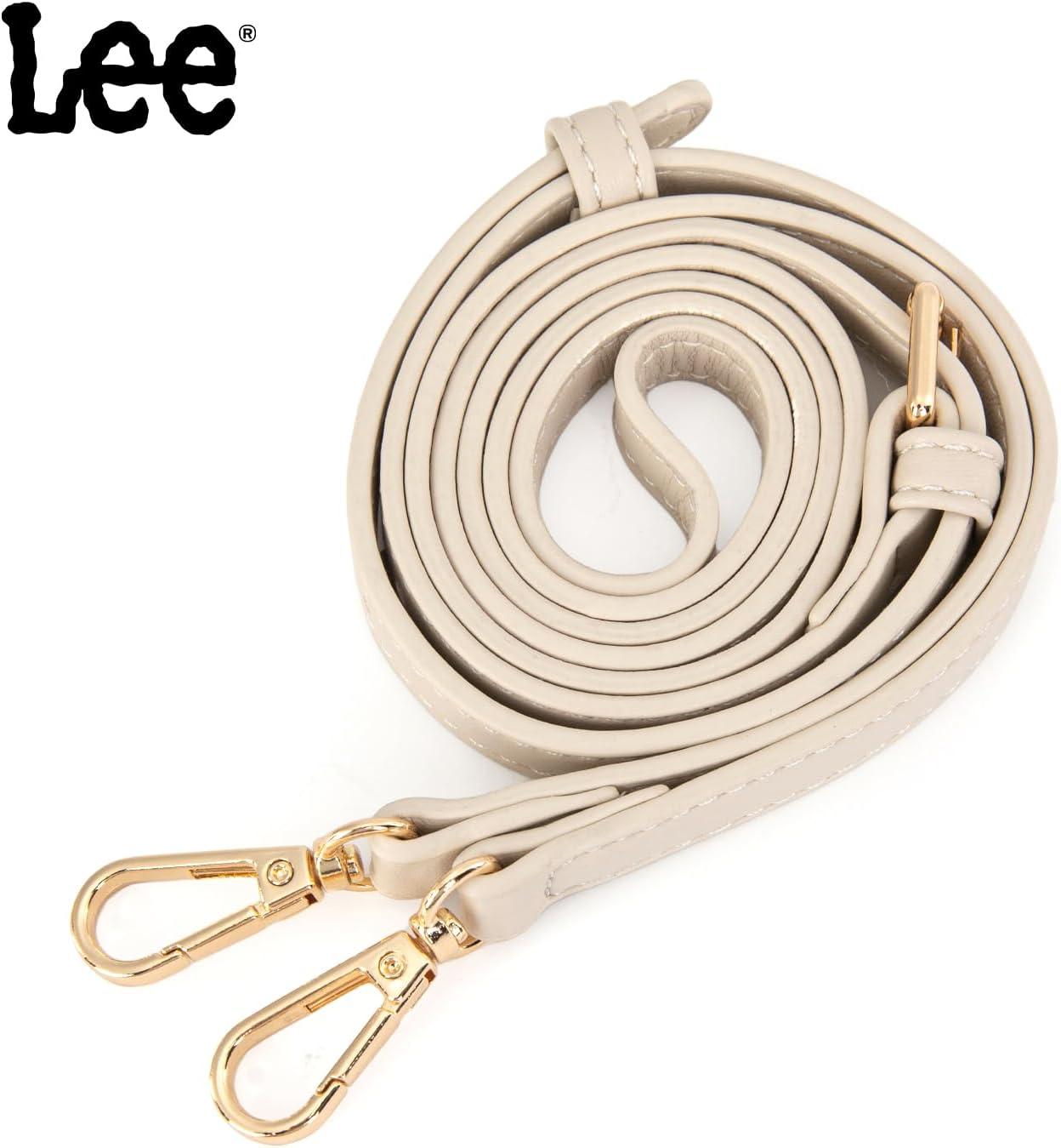 imageLEE Crossbody Bags for WomenLeather Bucket Bag with Detachable Strap Water Resistant Small Lightweight Bag for Work TravelTan
