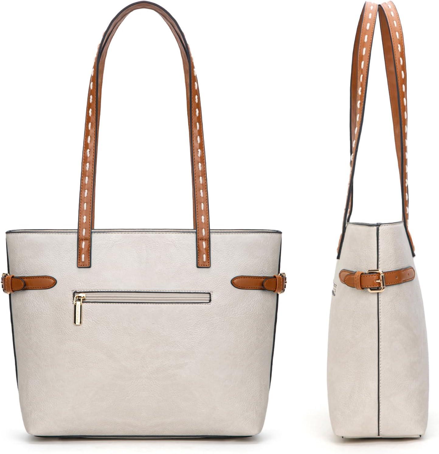 imageMontana West Minimalist Tote Bag for Women handbags Elegant Top Handle Satchel Purse EverydaySandy Tan
