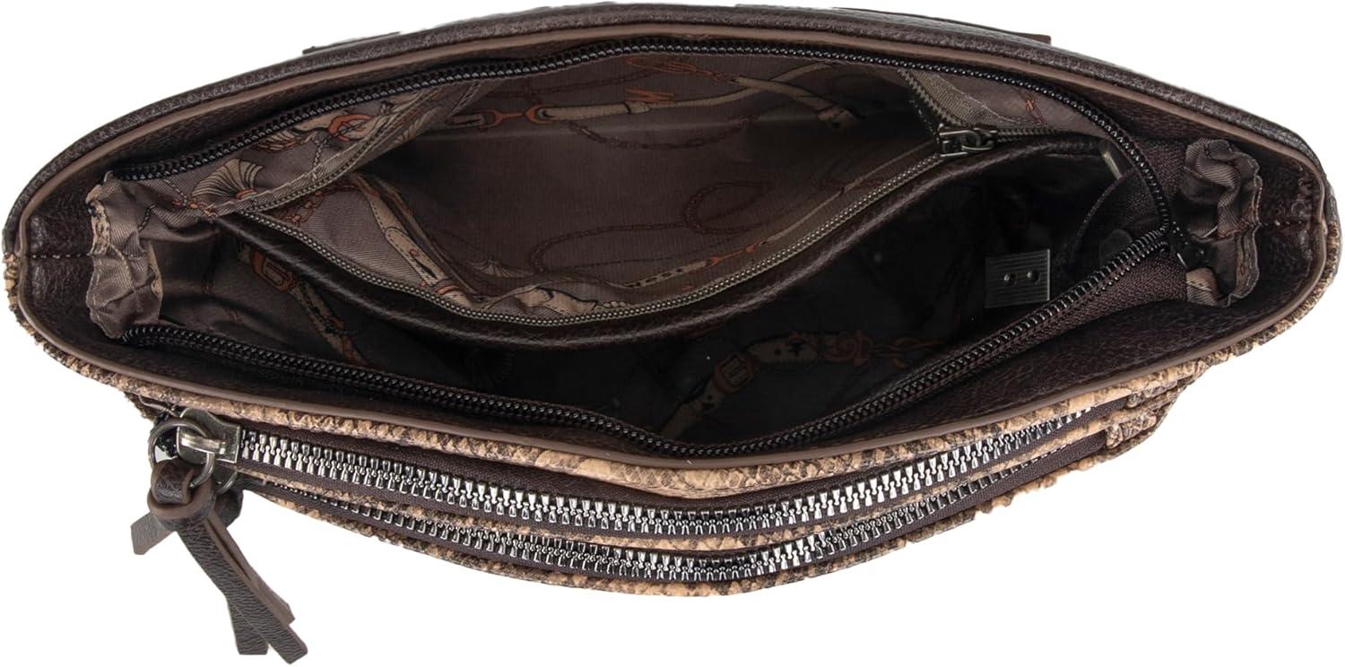 imageMontana West Multi Zip Pocket Large Crossbody Bag With Guitar StrapC Khaki