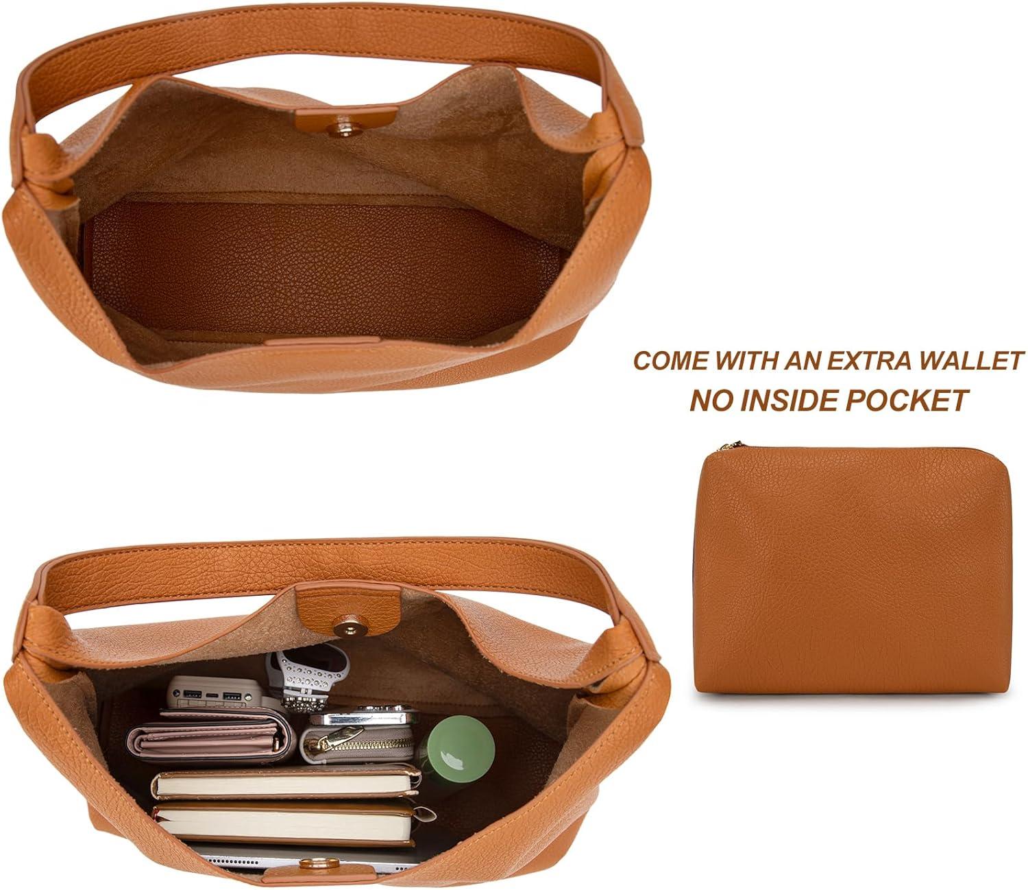 imageMontana West Slouchy Hobo Bag for Women Shoulder Purses and Handbags with ScarfCaramel Brown