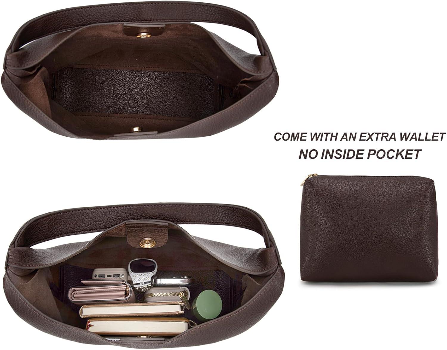 imageMontana West Slouchy Hobo Bag for Women Shoulder Purses and Handbags with ScarfDark Coffee