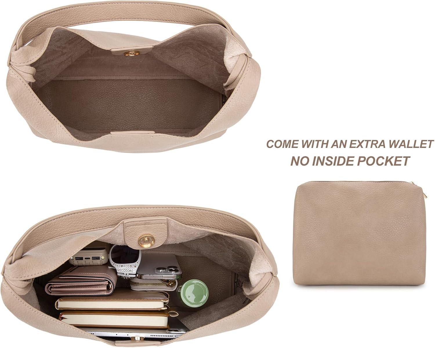 imageMontana West Slouchy Hobo Bag for Women Shoulder Purses and Handbags with ScarfMousse Tan
