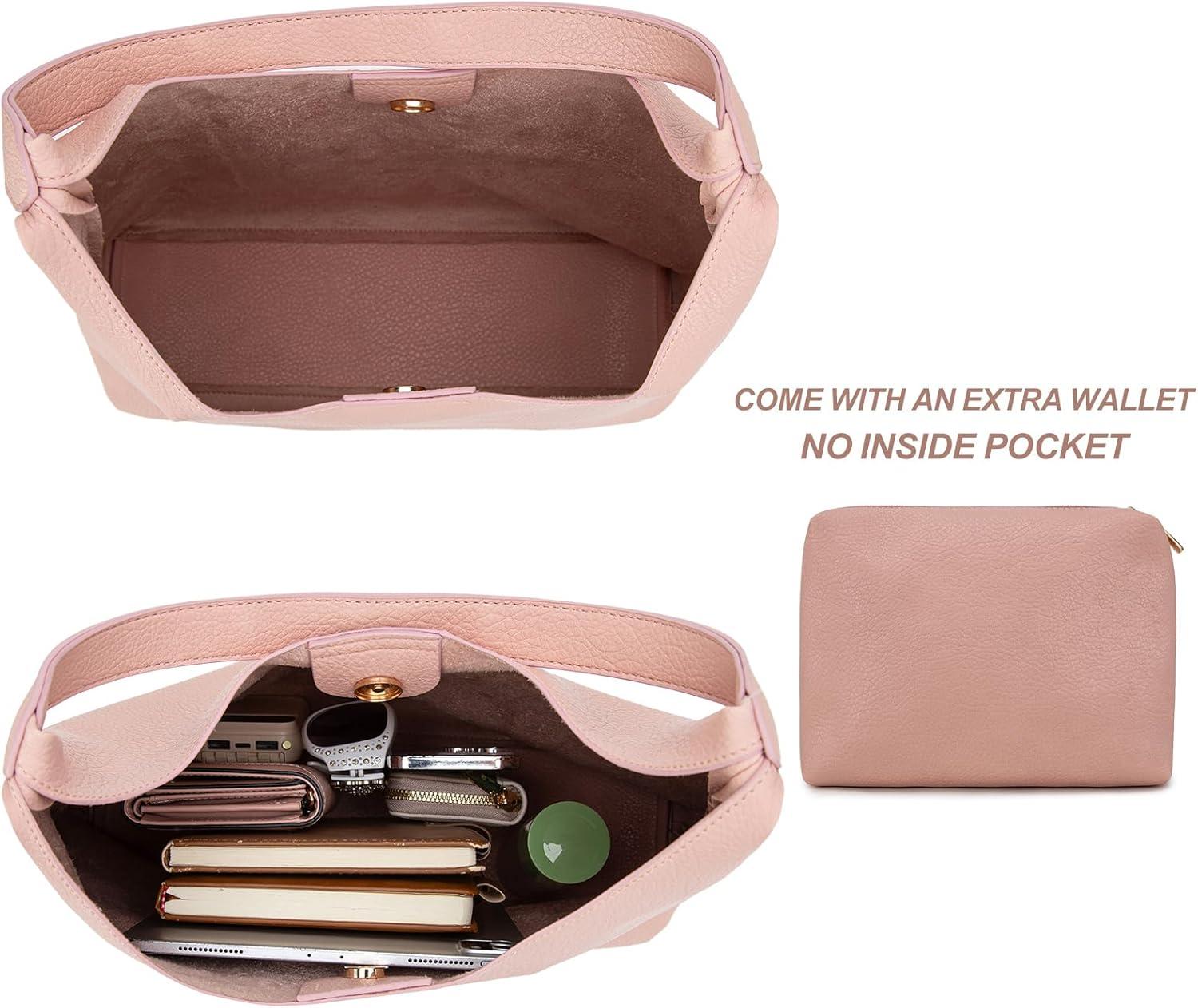 imageMontana West Slouchy Hobo Bag for Women Shoulder Purses and Handbags with ScarfPeach Pink