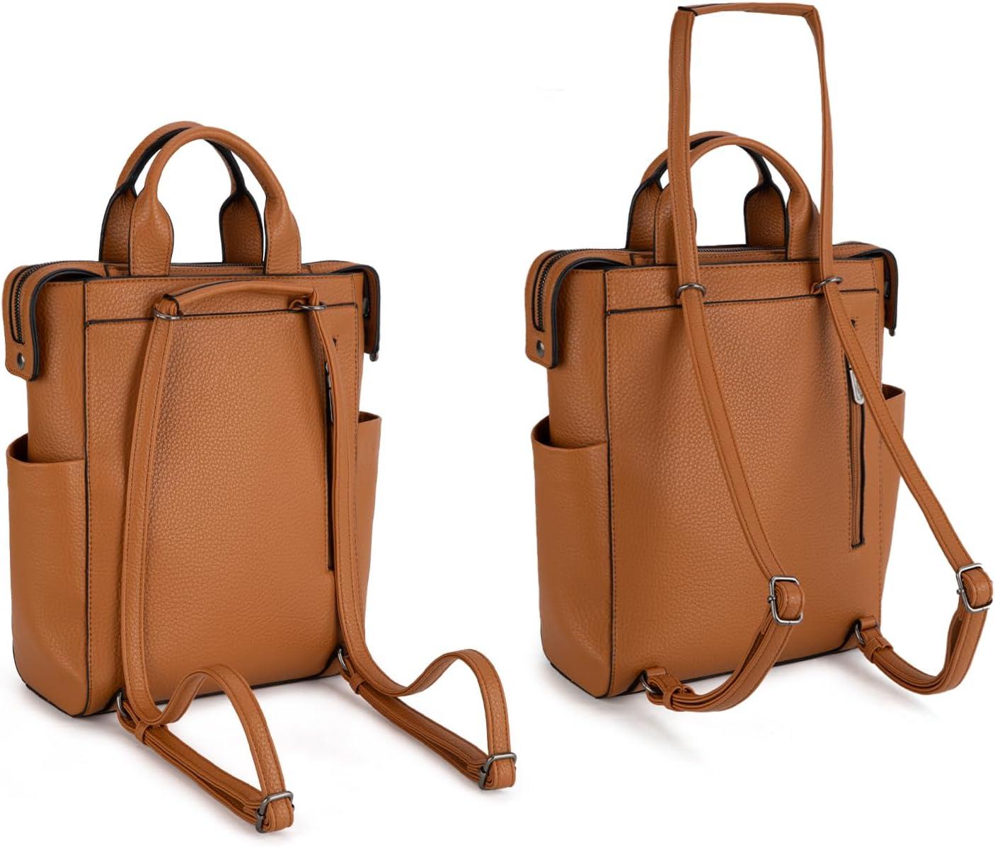 imageMontana West Wrangler Cow Print Backpack Purse for Women Vegan Leather Ladies Convertible Backpack Stylish Anti Theft Backpack with Adjustable StrapLight Brown