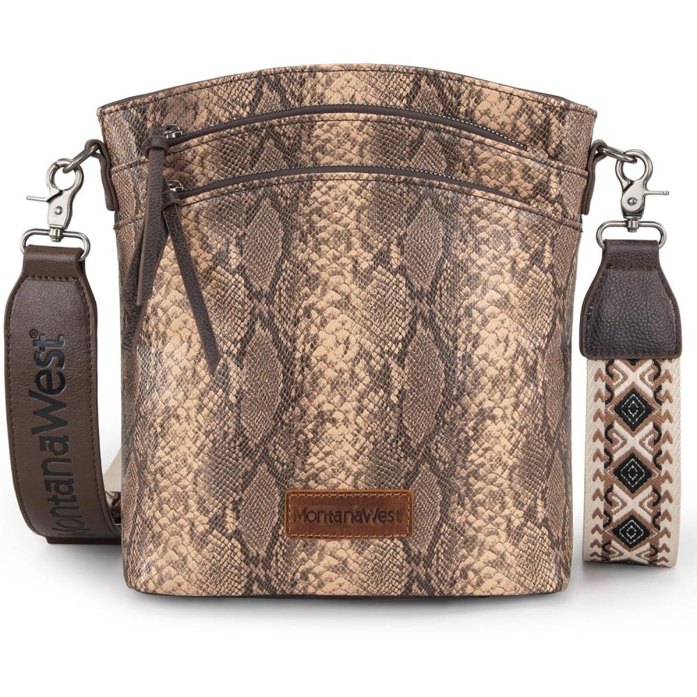 imageMontana West Multi Zip Pocket Large Crossbody Bag With Guitar StrapC Khaki