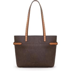 Montana West Minimalist Tote Bag for Women handbags Elegant Top Handle Satchel Purse Everyday(Irish Coffee)