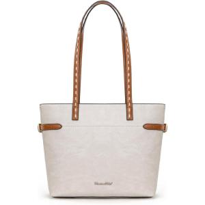 Montana West Minimalist Tote Bag for Women handbags Elegant Top Handle Satchel Purse Everyday(Sandy Tan)
