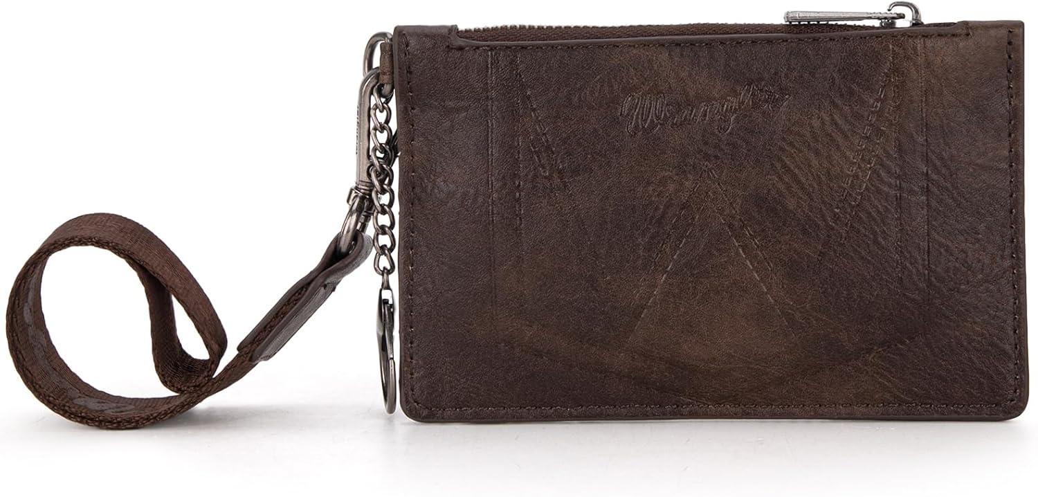 imageMontana West X Wrangler Credit Card Holders Slim Credit Card Holder Wallet Women RFID Card Holder Wallet Keychain WristletACoffee