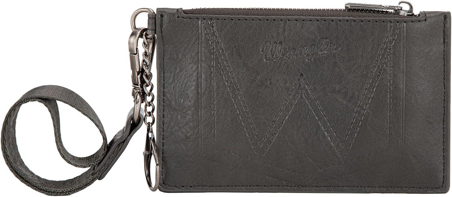 imageMontana West X Wrangler Credit Card Holders Slim Credit Card Holder Wallet Women RFID Card Holder Wallet Keychain WristletAGrey