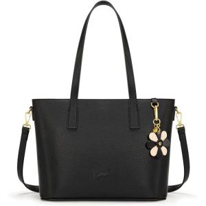 Lee Large Tote Bag for Women Shoulder Bag Crossbody Satchel Purses Casual Handbag for Work Dating Birthday Gifts(Black)