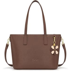 Lee Large Tote Bag for Women Shoulder Bag Crossbody Satchel Purses Casual Handbag for Work Dating Birthday Gifts(Coffee)