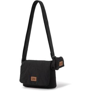 Montana West x Lee Small Crossbody Bags for Women Lightweight Mini Shoulder Bag with Earphone Pouch(Lee-black)