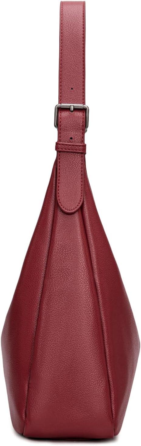 imageMontana West Hobo Bag Purse for Women Slouchy Shoulder Handbags PursesBurgundy
