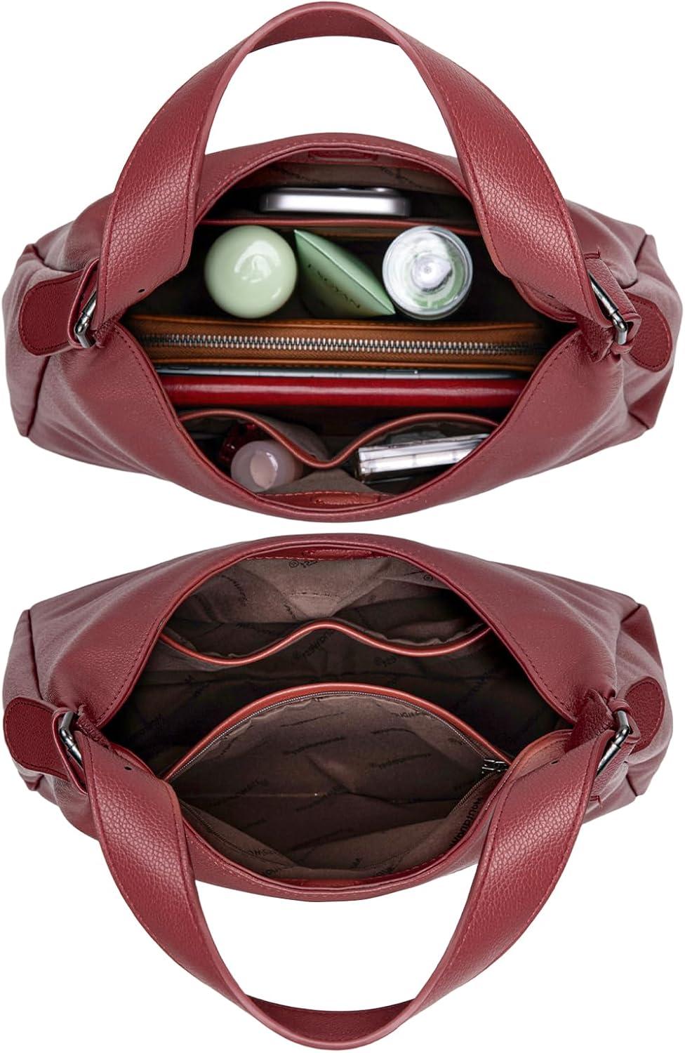 imageMontana West Hobo Bag Purse for Women Slouchy Shoulder Handbags PursesBurgundy