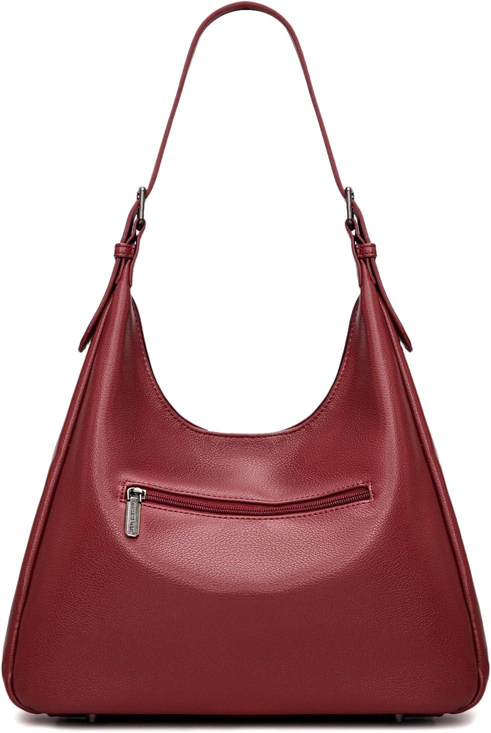 imageMontana West Hobo Bag Purse for Women Slouchy Shoulder Handbags PursesBurgundy