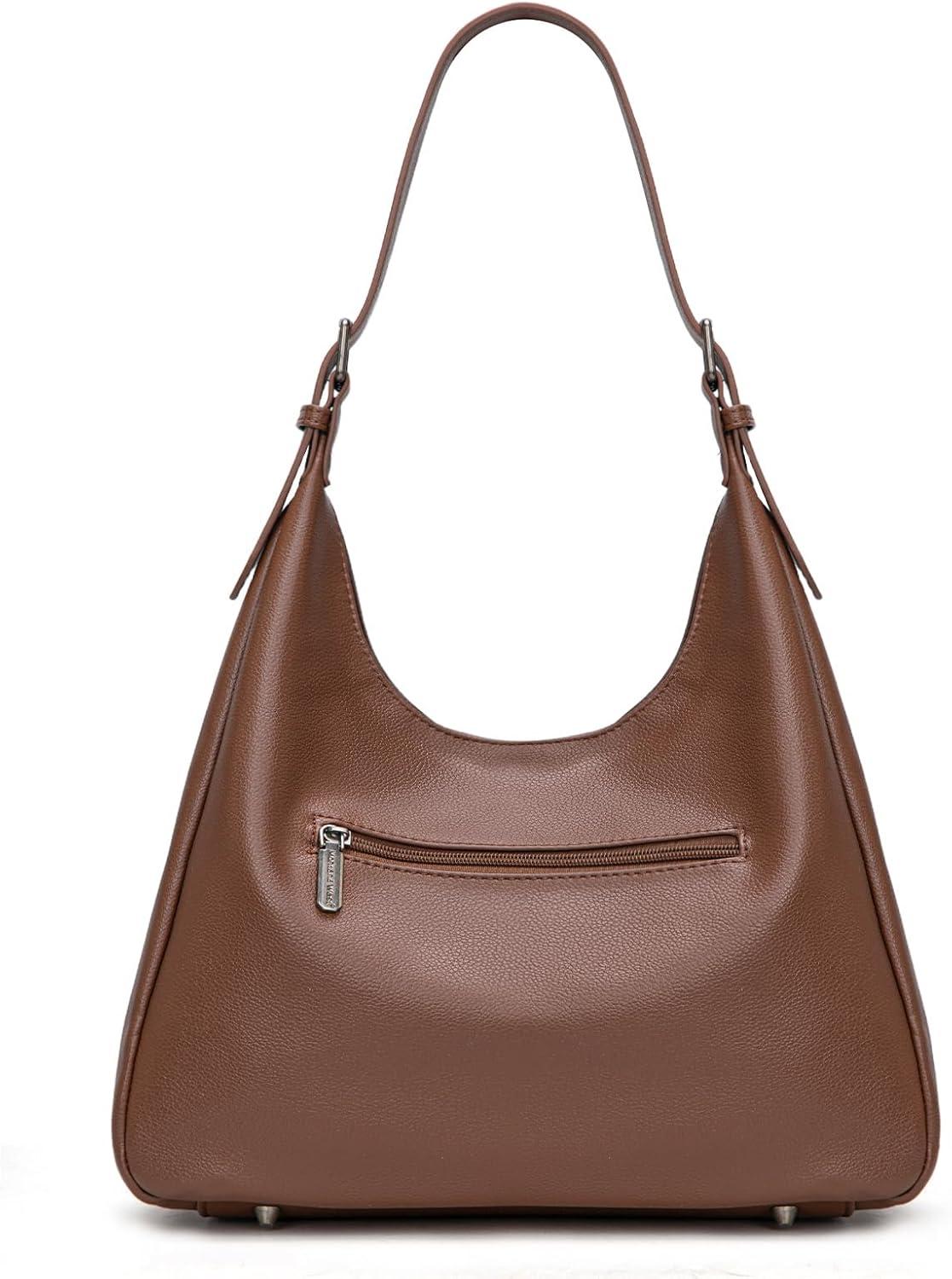 imageMontana West Hobo Bag Purse for Women Slouchy Shoulder Handbags PursesCoffee Brown