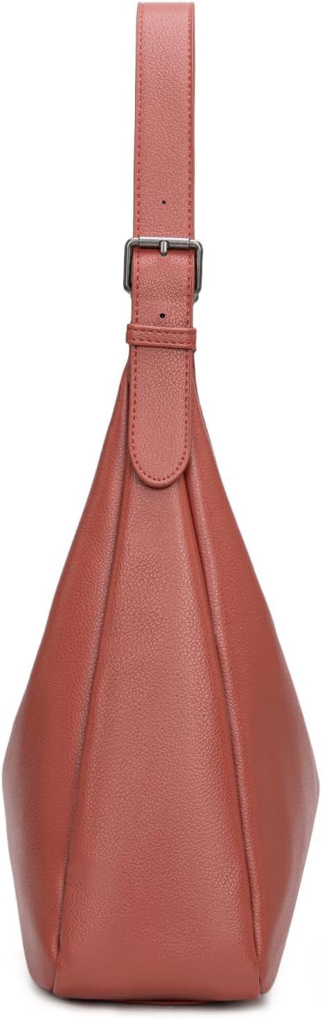 imageMontana West Hobo Bag Purse for Women Slouchy Shoulder Handbags PursesCoral Red