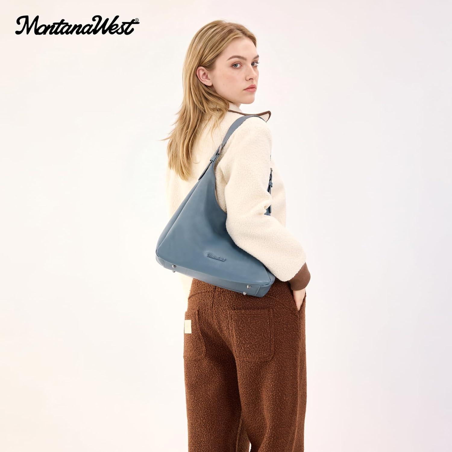 imageMontana West Hobo Bag Purse for Women Slouchy Shoulder Handbags PursesJean