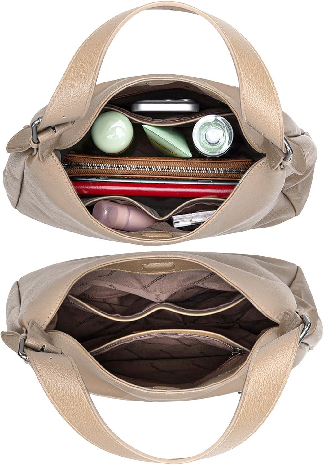 imageMontana West Hobo Bag Purse for Women Slouchy Shoulder Handbags PursesKhaki