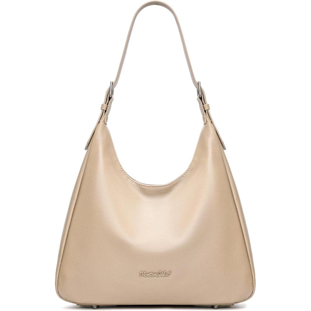 imageMontana West Hobo Bag Purse for Women Slouchy Shoulder Handbags PursesKhaki