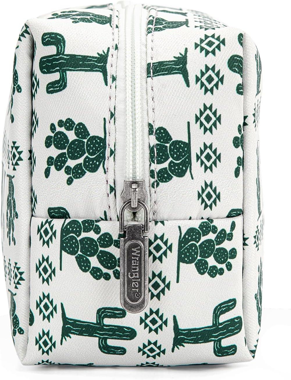 imageMontana West X Wrangler Travel Makeup Bag Portable Cosmetic Bag Makeup Pouch for Women Large Capacity Toiletry BagGreen