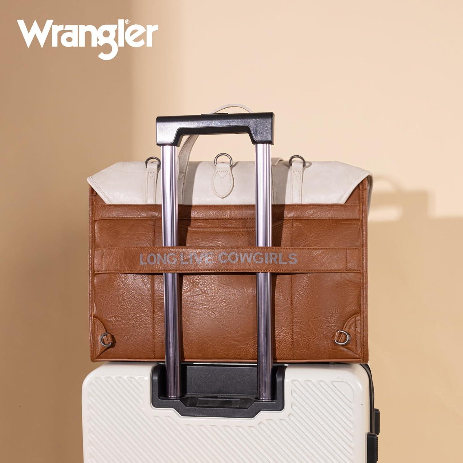 imageWrangler Laptop Bag for Women Messenger Bag Briefcase Computer Backpack Convertible Satchel BagBeige Brown