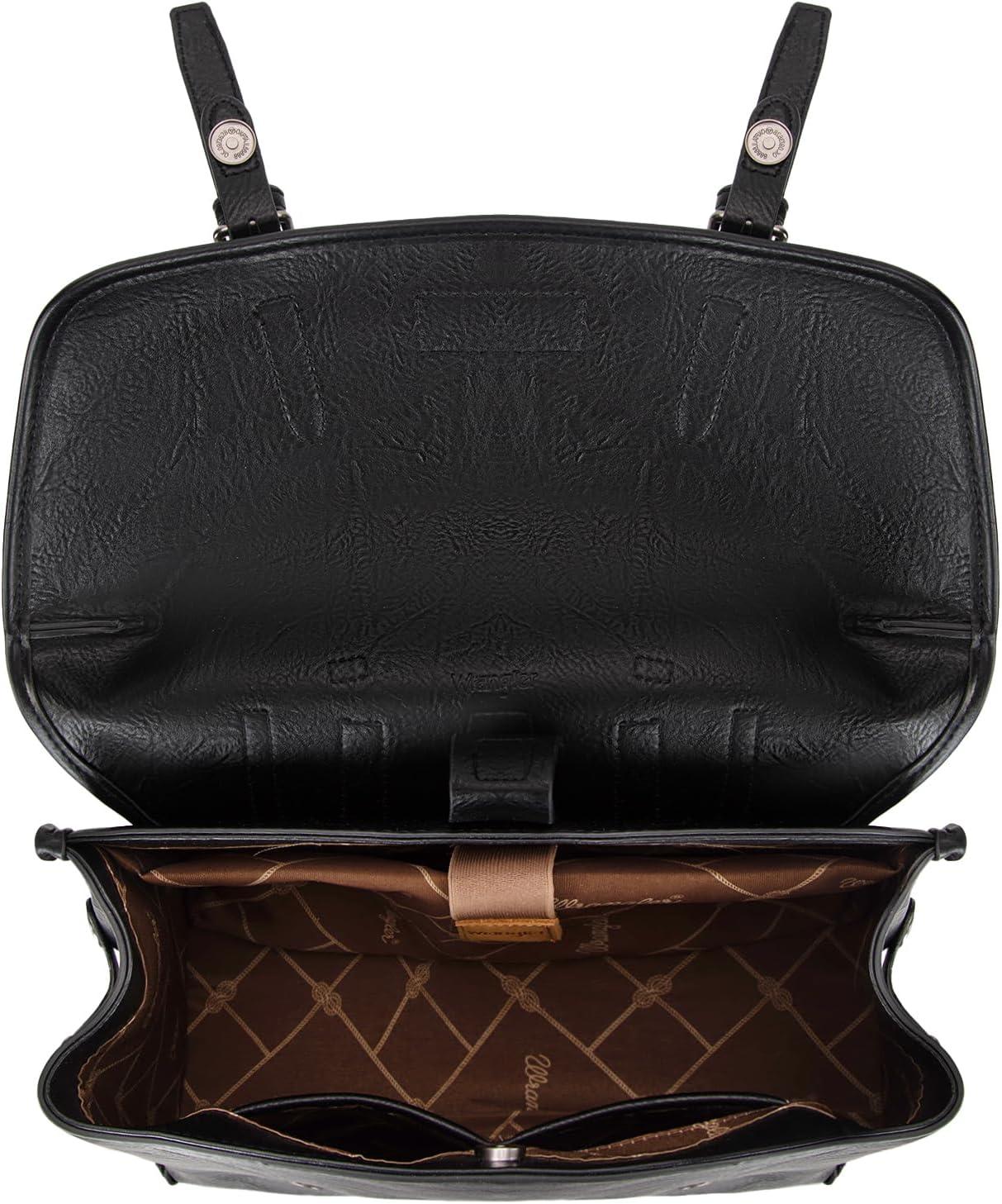 imageWrangler Laptop Bag for Women Messenger Bag Briefcase Computer Backpack Convertible Satchel BagBlack