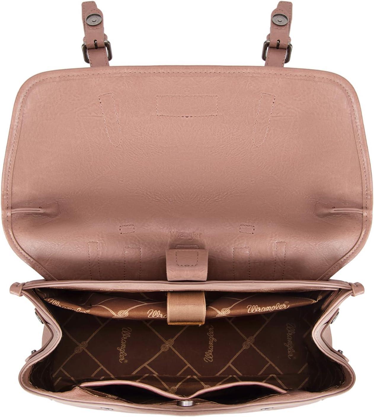 imageWrangler Laptop Bag for Women Messenger Bag Briefcase Computer Backpack Convertible Satchel BagDeep Pink