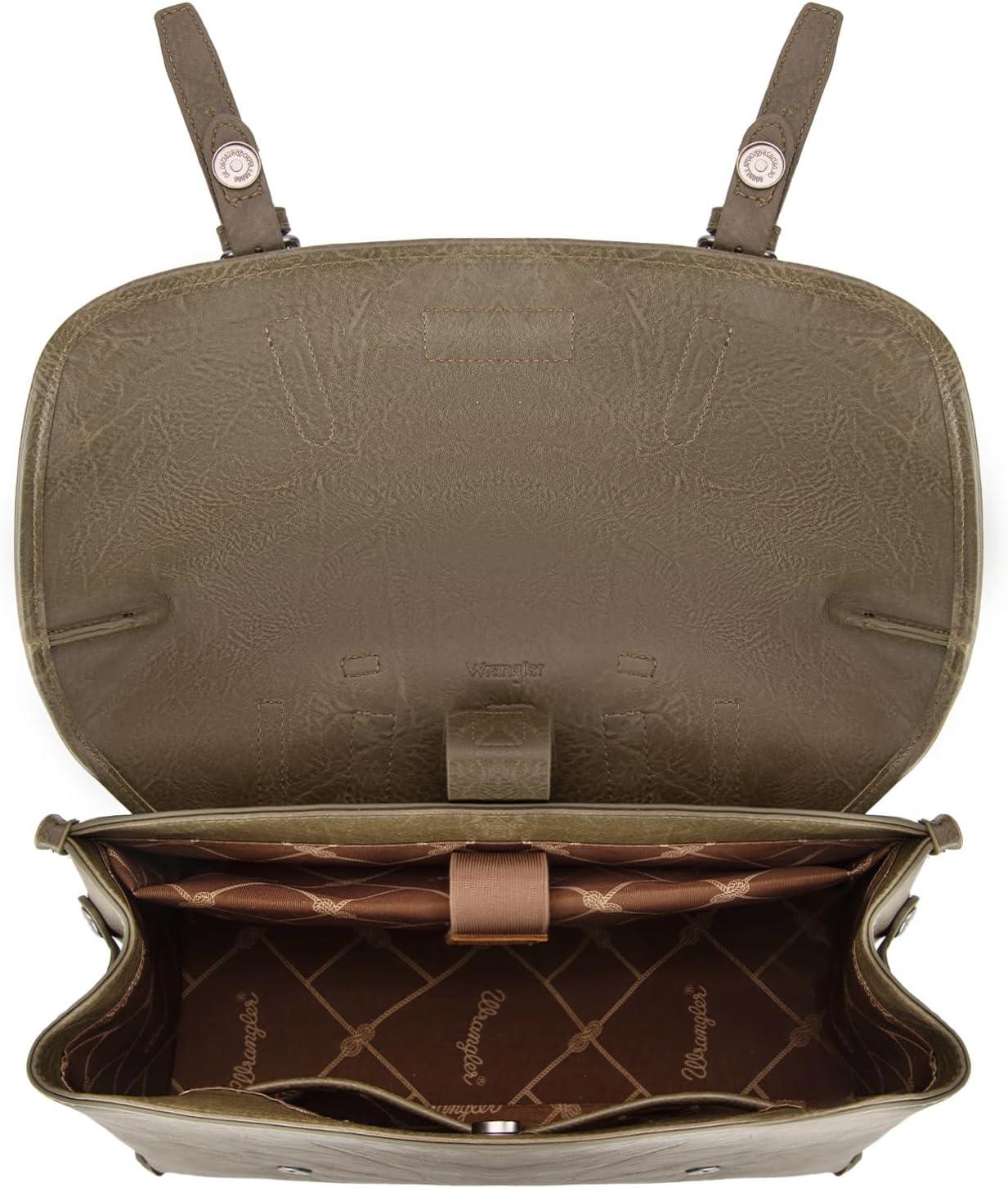 imageWrangler Laptop Bag for Women Messenger Bag Briefcase Computer Backpack Convertible Satchel BagGreen