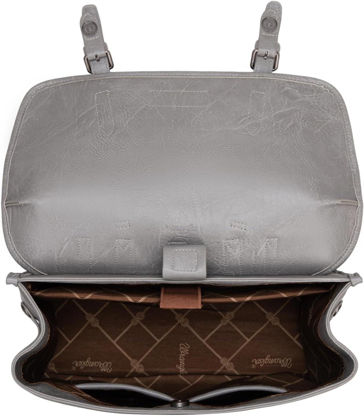 imageWrangler Laptop Bag for Women Messenger Bag Briefcase Computer Backpack Convertible Satchel BagGrey