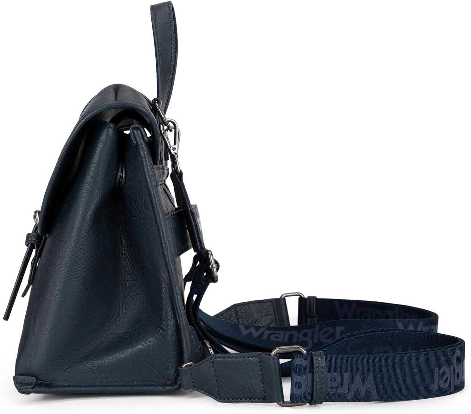 imageWrangler Laptop Bag for Women Messenger Bag Briefcase Computer Backpack Convertible Satchel BagNavy