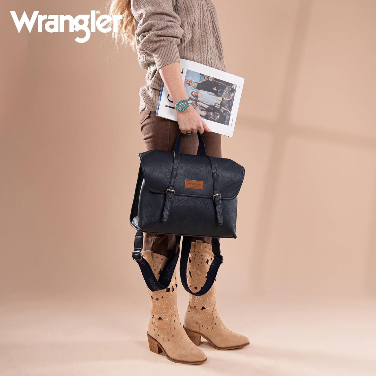 imageWrangler Laptop Bag for Women Messenger Bag Briefcase Computer Backpack Convertible Satchel BagNavy