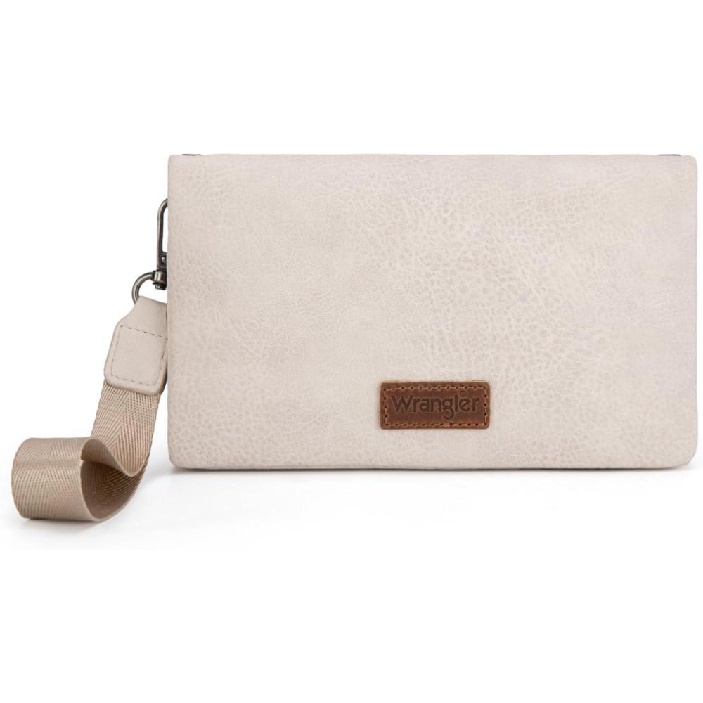 imageWrangler Crossbody Wallet Women Black Sunflower Daisy Wallets RFID Blocking Bifold Clutch Small Purse with Crossbody Strap WG17640011BKBbeige
