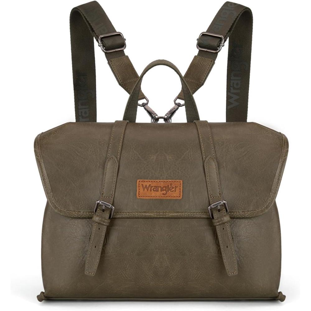 imageWrangler Laptop Bag for Women Messenger Bag Briefcase Computer Backpack Convertible Satchel BagGreen