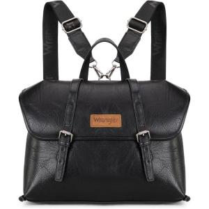 Wrangler Laptop Bag for Women Messenger Bag Briefcase Computer Backpack Convertible Satchel Bag(Black)