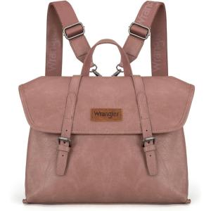 Wrangler Laptop Bag for Women Messenger Bag Briefcase Computer Backpack Convertible Satchel Bag(Deep Pink)
