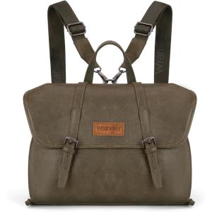 Wrangler Laptop Bag for Women Messenger Bag Briefcase Computer Backpack Convertible Satchel Bag(Green)