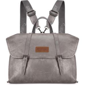 Wrangler Laptop Bag for Women Messenger Bag Briefcase Computer Backpack Convertible Satchel Bag(Grey)