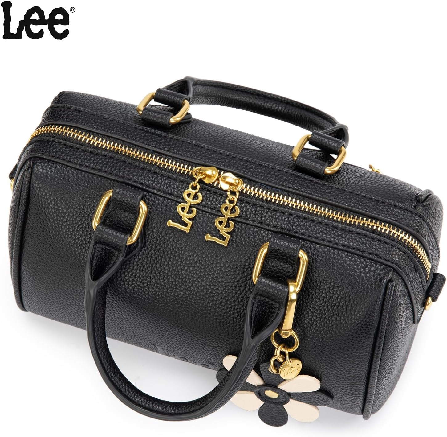 imageLee Satchel Purses for Women Small Top Handle Handbag Convertible Crossbody SatchelBlack