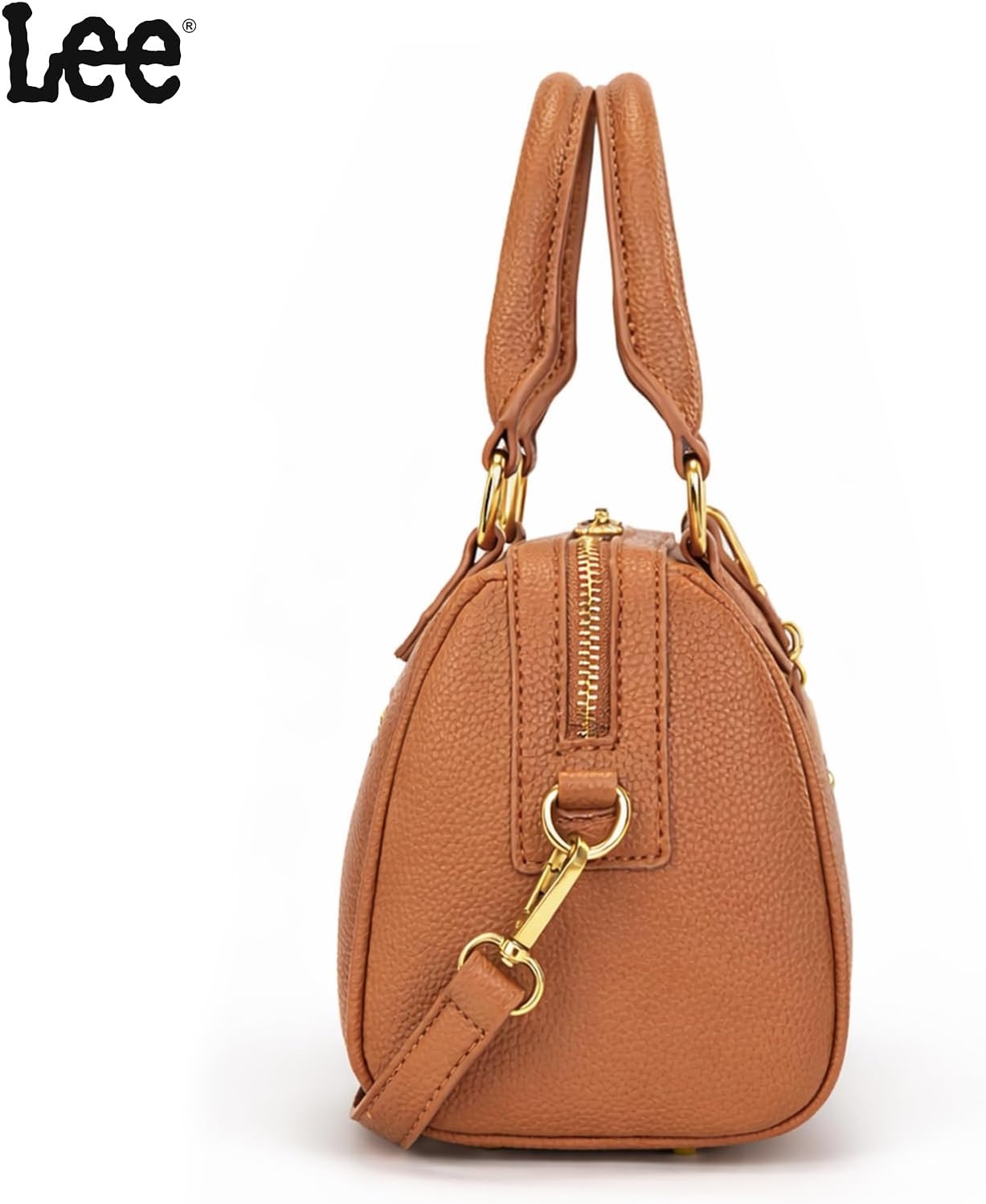 imageLee Satchel Purses for Women Small Top Handle Handbag Convertible Crossbody SatchelBrown