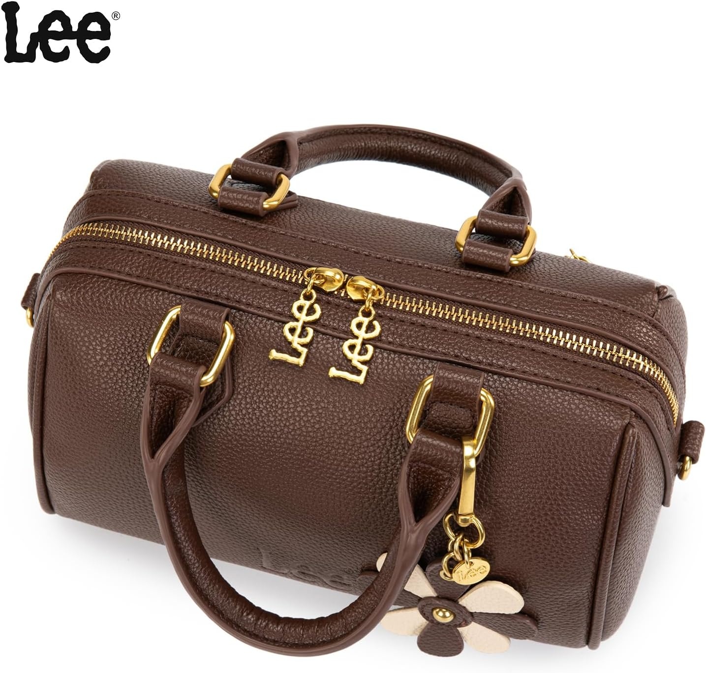 imageLee Satchel Purses for Women Small Top Handle Handbag Convertible Crossbody SatchelCoffee