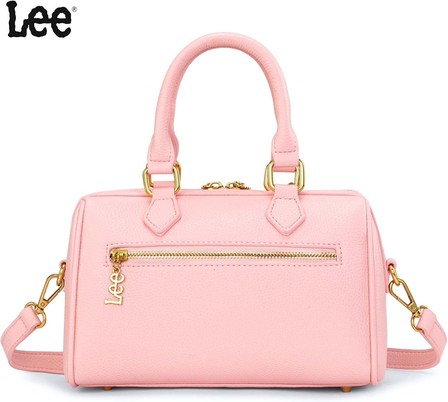 imageLee Satchel Purses for Women Small Top Handle Handbag Convertible Crossbody SatchelPink