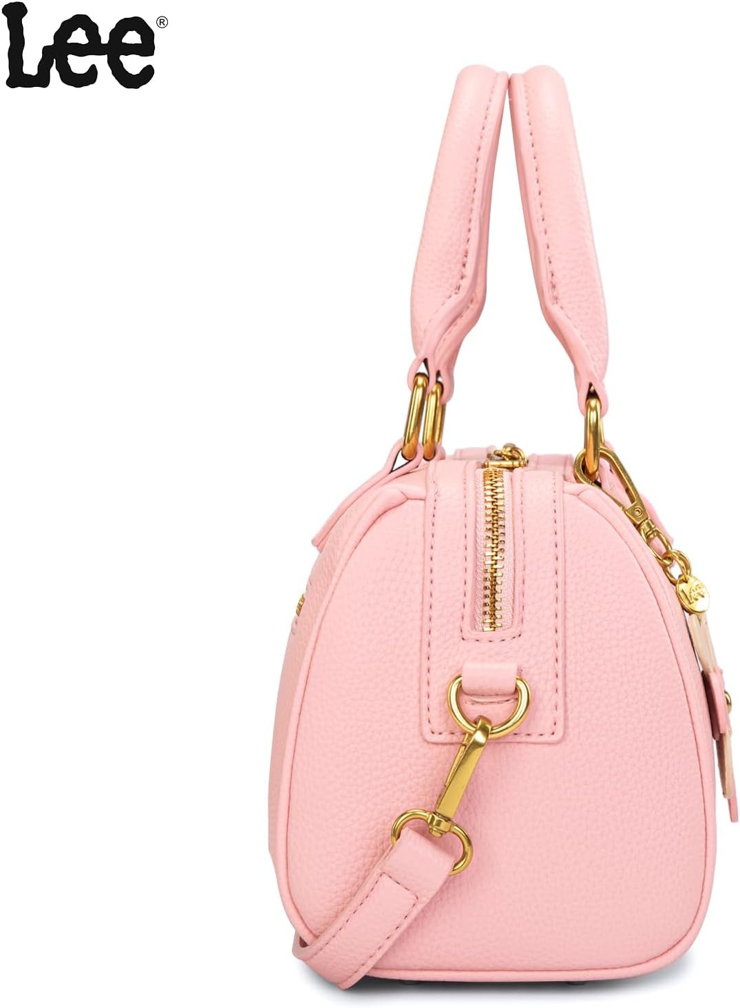 imageLee Satchel Purses for Women Small Top Handle Handbag Convertible Crossbody SatchelPink